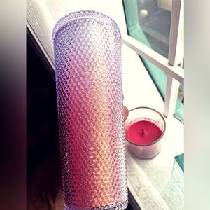 Starbucks Inspired 24oz Sakura Pink Glitter Studded Tumbler